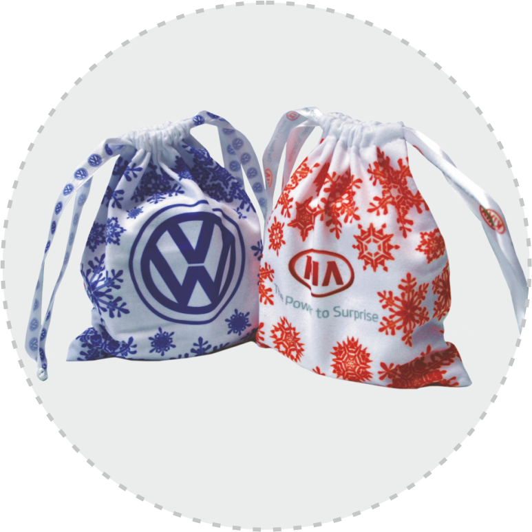 Мешочек тканевый для шарика с полноцветной печатью