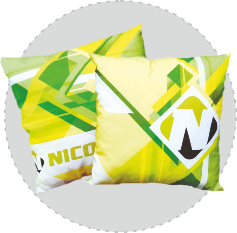 Подушка квадратная, полноцветная печать с обеих сторон, 35х35 см