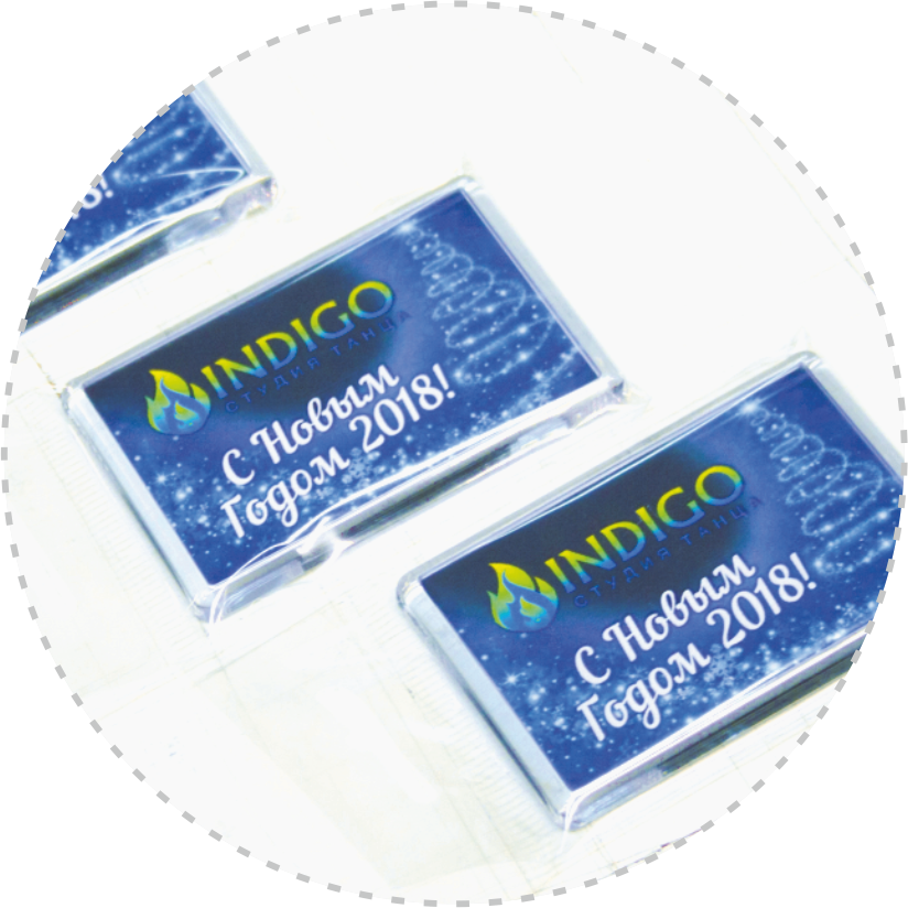 Магнит акриловый с логотипом полноцветная вставка