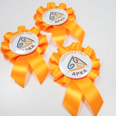 Значки с наградной розеткой