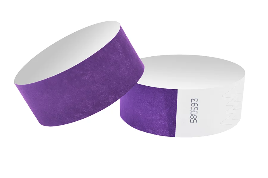 Фиолетовый браслет бумажный контрольный
