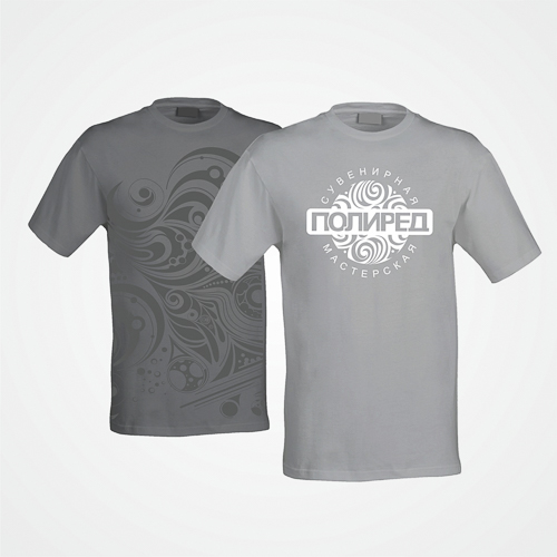 Футболка с логотипами и принтами