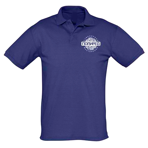 Футболка поло с печатью